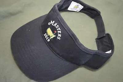 Masters Visor American Needle Strapback Adjustable Black Patch Logo Golf USA • $19.99