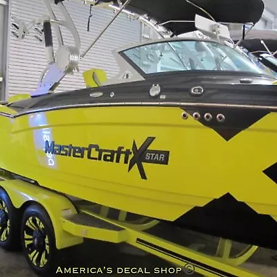 $139.99 • Buy MasterCraft XStar Boat Yacht Decals 2PC Set Vinyl High Quality New 50” OEM Flat