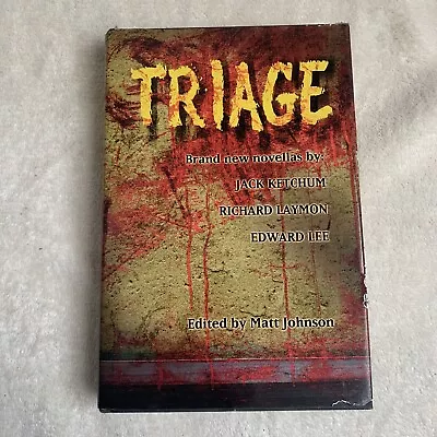 Signed 3x 1st/1st Limited Rare! Triage By Jack Ketchum Richard Laymon 2001 HC • $75