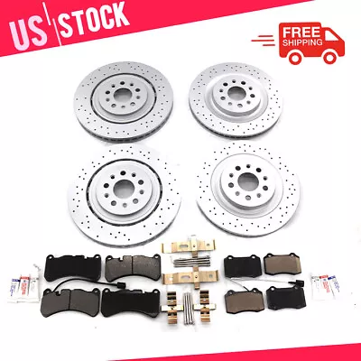 Maserati Ghibli Quattroporte Front Rear Brake Pads & Rotors 17-2022 #11290 • $676.28