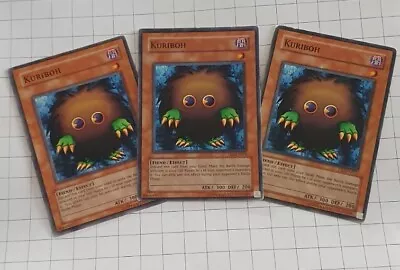 Vintage Yugioh TCG Trading Card X3 Kuriboh Playset Mixed Sets SYE 019 YSD EN013  • £1.25