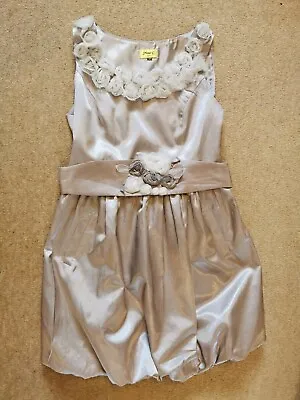 Max C Of London Grey Satiny Bubble Dress Size 12.  • £3