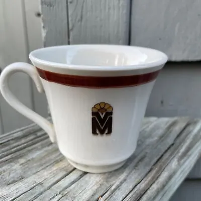 3  Vintage VM Monogram Commercial Mayer China USA Beaver Falls Pa Coffee Cup Mug • $10