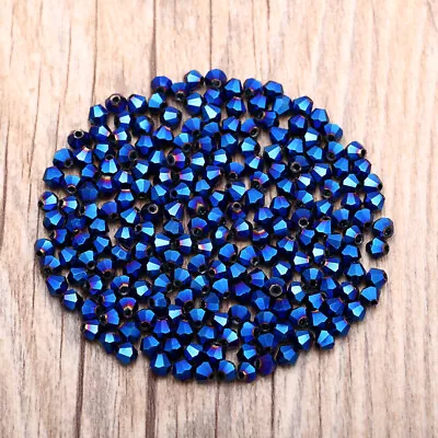 $1.48 • Buy 200pcs 2mm Glass Crystal Bicone Beads Loose Beads DIY Jewelry Make #5301 