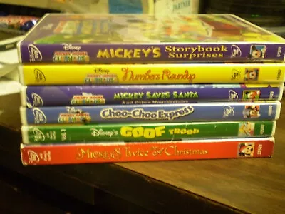 (8) Disney Mickey Mouse DVD & Music CD Lot: (4) MM Clubhouse Christmas & MORE • $23.95