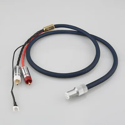 HI-End Silver Plated Shielded 5Pin Din Tonearm Interconnect Cable For TURNTABLE • £36