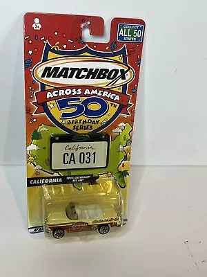 California 1955 Bel Air Matchbox Across America 50th Birthday Series 2001 Sealed • $7.70