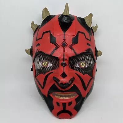 Star Wars Darth Maul Electronic Talking Helmet Mask 2011 Sith 10.5  X 7  Tested • £16.38