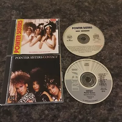 £1.95 • Buy Pointer Sisters - Lot Of 2 Cd Albums Contact & The Best Of With All The Hits