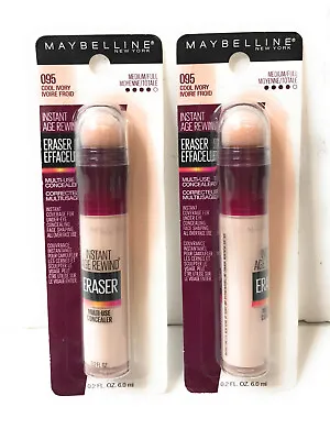 Maybelline Instant Age Rewind Treatment Foundation Makeup 095 Cool Ivory Lot 2 • $12.71