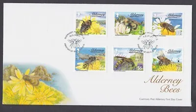 £1 • Buy Alderney Guernsey 2009 FDC Cover Bumble Honey Mining Cuckoo Bees Insects