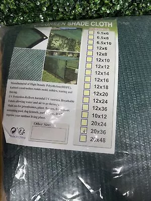 20ftX36ft Harvest 70% GreenShade Cloth W Grommets Premium Heavy Duty Mesh Tarp • $39.99