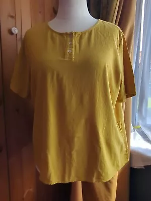 Cotton Top. 20. Mustard  Pic 1.  Relaxed Fit. Nice Quality. See Description • £3.50