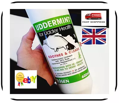 TEISEN Uddermint / Udder Cream 600ml Genuine Product  Liniment ACHES PAINS • £20.99