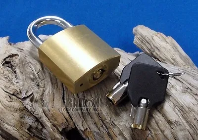 Small Brass Tubular Padlock Round Security Mini Fradon Hardened Shackle 2903 • $17.99