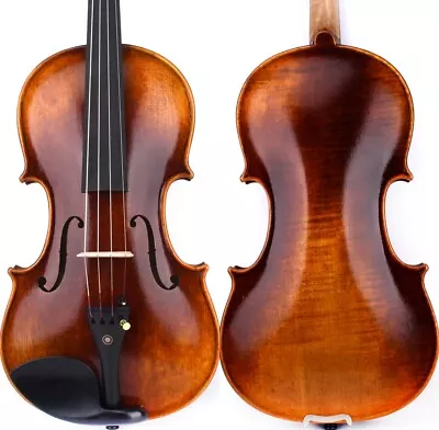 M20+ Master Antique/Old Strad 1715 Copy Cremonese Violin 4/4 European Wood Sweet • $0.99