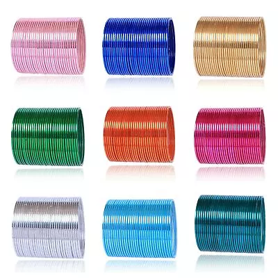 Indian Bollywood 32 Pc Bangles Plain Metal Ethnic Bangle Bridal Wedding Jewelry • $10.49