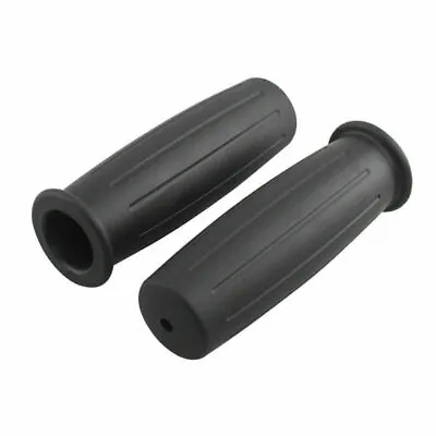 Pair 1  Motorcycle Handlebar Grips Rubber Vintage Coke Bottle Style For Harley C • $13.74