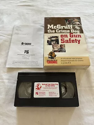 McGruff The Crime Dog On Gun Safety VHS Super RARE • $49.99