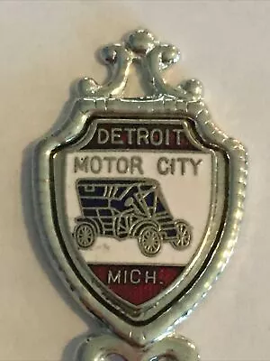 Vintage Souvenir Spoon US Collectible Detroit Motor City Michigan • $3.99