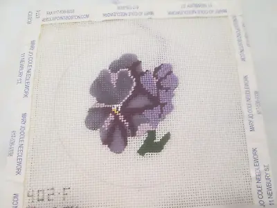 $18.87 • Buy Purple Flowers-melissa Shirley-handpainted Needlepoint Canvas