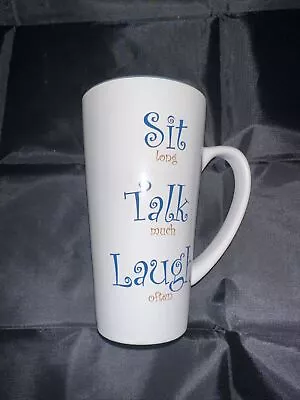 Mulberry Home Collection Inspirational Coffee Mug Cup SIT Talk Laugh 16oz • $10