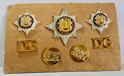 £70 • Buy Royal Dragoon Guards Officers Badge Set Cap 2 Collars 2 Titles 2 Buttons