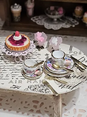 1:12 Dollhouse Miniature Cake  Tea Set Cake Display Accessories • $15