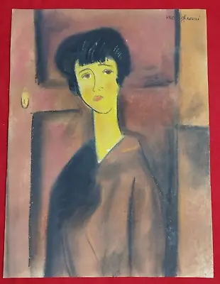 Amedeo Modigliani Drawing On Paper (Handmade) Signed And Stamped Mixed Media. • $80