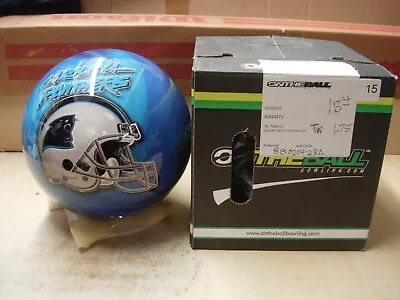 15# 4oz TW 1.75 NIB 2013 Style VIZ-A-BALL NFL Carolina PANTHERS Bowling Ball • $250