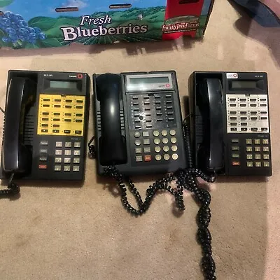 Lot Of 3 Lucent MLS-18D Office Phone Black • $89.99