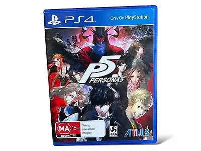 🇦🇺 Persona 5 P5 PlayStation 4 Sony PS4 Game AUS PAL Atlus VGC PS5 • $13.99