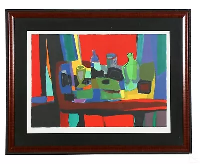 Marcel Mouly Large Hand Signed Lithograph  Bouteille Verte  - Park West Label • $195