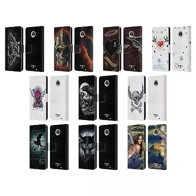 Official Alchemy Gothic Wing Leather Book Wallet Case Cover For Motorola Phones • $22.95