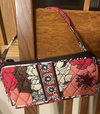 Vera Bradley Wristlet Wallet Mocha Rouge  7  X 4  NWOT • $26.99