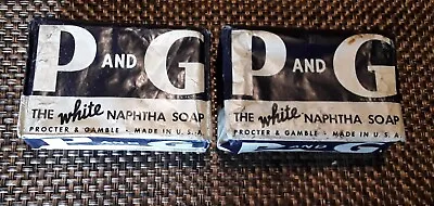 P And G The White Naphtha Soap Vintage Procter & Gamble Made In USA Lot Of 2 • $8.99