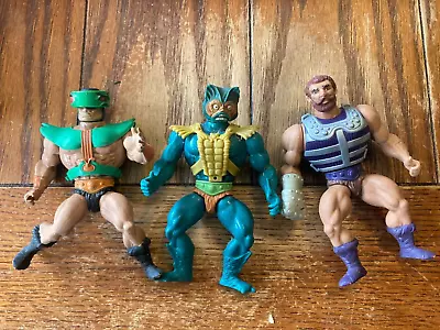 Vintage 1981 He-Man Action Figures Masters Of The Universe Toy Lot Of 3 • $25