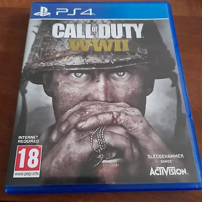 Call Of Duty WWII World War 2 For Sony PlayStation 4 - Video Game PS4 • £5.50