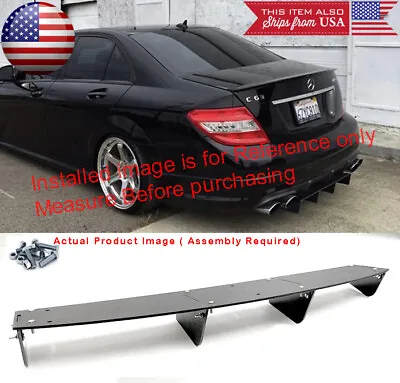 34  X 6.25  Shark Fin ABS Splitter Rear Bumper Diffuser Fin Canards For  Chevy • $67.90