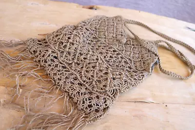 Ralph Lauren Macrame Tote Boho Bag Crochet Tote Bag Beach Mesh Bag • $26.99