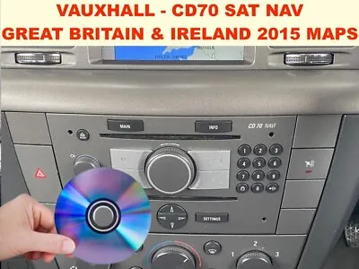 Vauxhall - Cd70 Sat Nav Great Britain & Ireland 2015 Maps Astra Corsa Meriva • £12.99