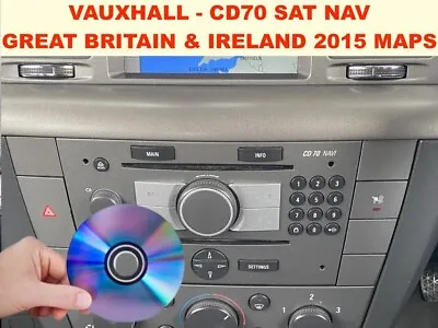 Vauxhall - Cd70 Sat Nav Great Britain & Ireland 2015 Maps Zafira Vectra Signum • £12.99