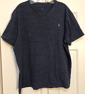 Polo Ralph Lauren Mens L Blue Cotton V-Neck T-Shirt • $8.88