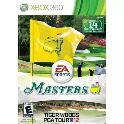 Tiger Woods PGA Tour 12: The Masters For Xbox 360 Golf Game Only 3E • $7.59