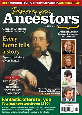 Discover Your Ancestors Issue 9 - Family History / Genealogy Magazine • £7.99