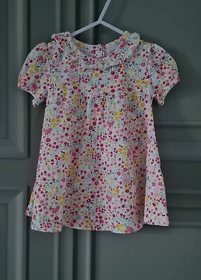 Baby Girl Floral Dress Size 6 To 9 Months  • £0.99