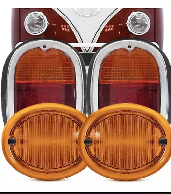 Set Tail Light Turn Lights Pair Volkswagen T2 Van Vw Kombi Bus 1962-1971 • $379.50