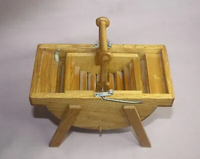 Vintage Wooden Toy Hand Washing Machine Curved Washboard Tub Hand Made • $26.04