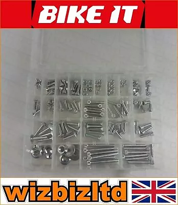 Kawasaki ZRX 1200 2001-2008 Bikeit Chrome 150pcs Screen Bolt Kit • £49.95