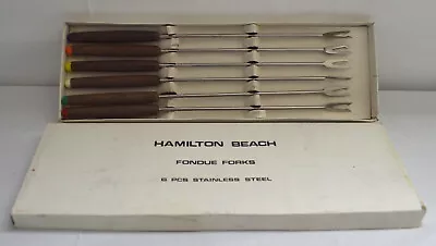 Vintage Hamilton Beach Fondue Fork Set Of 6 • $9.99